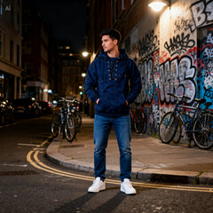 Icone™ LaceJacket: Heren Mode Toevallig Capuchon Kant Jasje