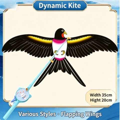 Kletshuts™ FlappingKite 1+1 GRATIS - Flapper Vleugeldier Vlieger Met Hengelhouder