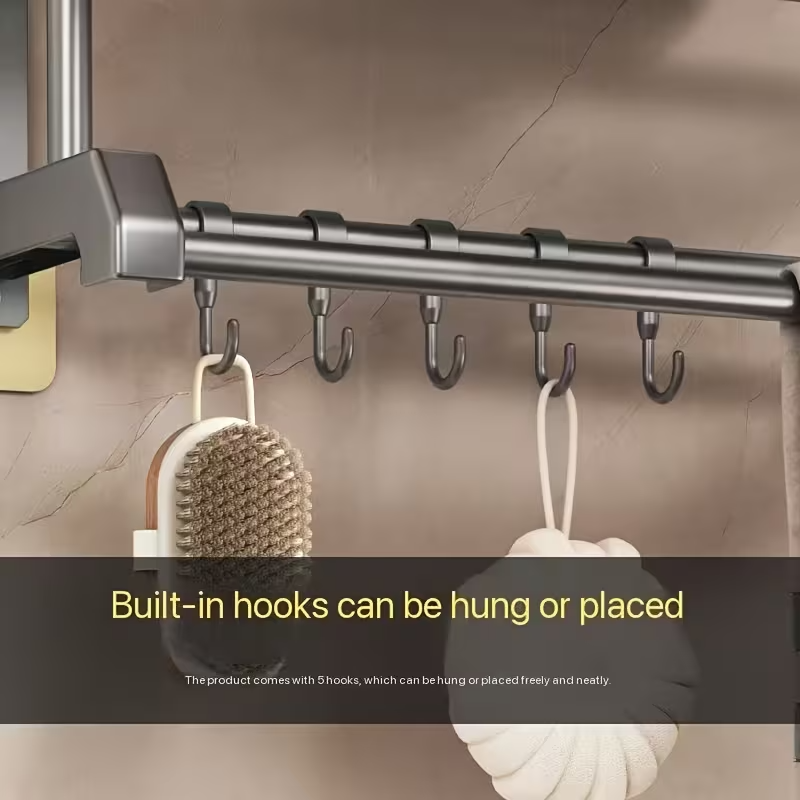 Globetrek° EasyHang: Multifunctionele Boor-Vrije Ruimte-Besparende Gemakkelijke Hang Organisator