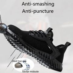 Happy™ BreathableShoes: Ademend Comfortabele Klassieke Stijl Werkbeschermingschoenen