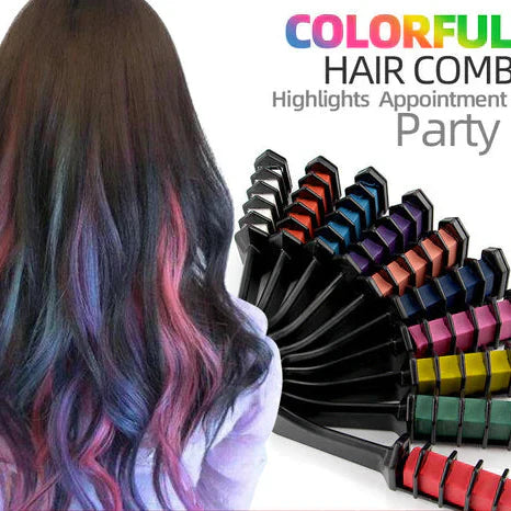 Rose® HairDye: Haar Kleurstof Kam Tekenkrijt Afwasbaar Tijdelijk Verf Set