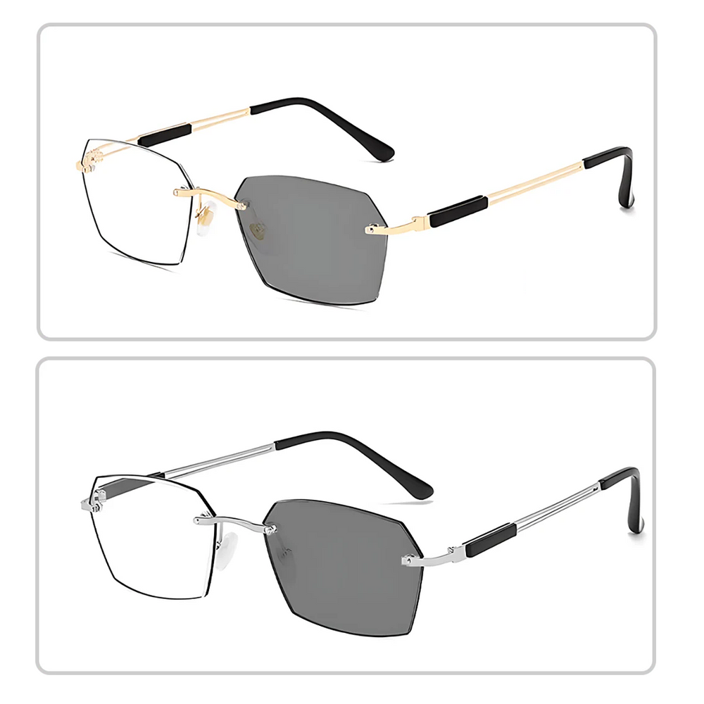 TintGlasses 1+1 GRATIS: Fotochromatisch Blauwlicht Blokkerend Tint Leesbril