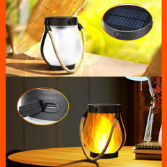 Ledsen™ SolarLantern: Zonne-Energie Aangedreven Led Flikkerende Vlam Stijlvolle Lantaarn Op Zonne-Energie