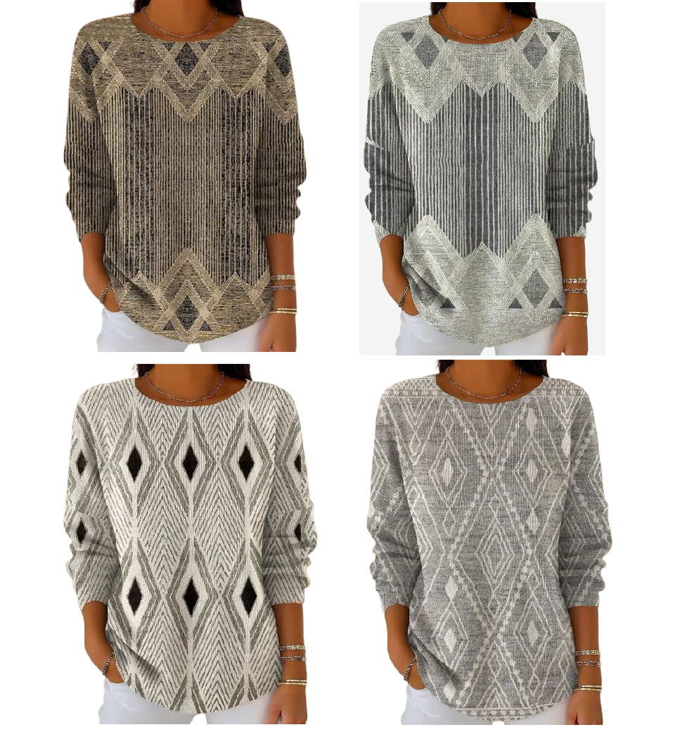 Icone™ VintageTop: Klassieke Dames Top Vintage Stijl Dagelijkse Slijtage
