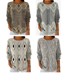 Icone™ VintageTop: Klassieke Dames Top Vintage Stijl Dagelijkse Slijtage