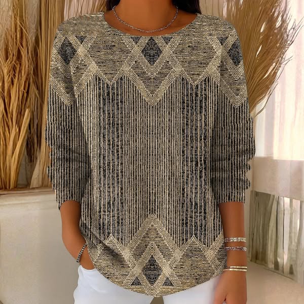Icone™ VintageTop: Klassieke Dames Top Vintage Stijl Dagelijkse Slijtage