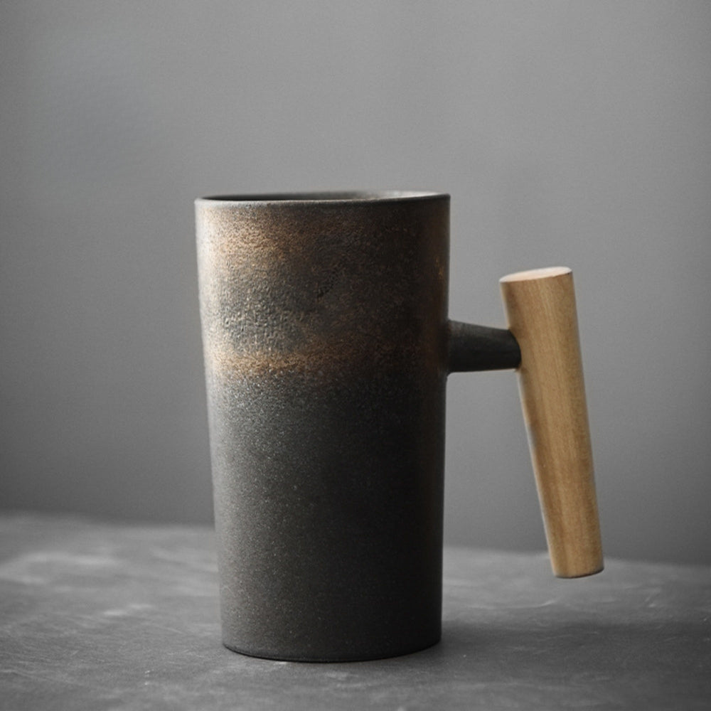 Globetrek° CeramicMug: Noors-Geïnspireerde Steen Getextureerde Aarde Ambachtelijke Keramische Mok