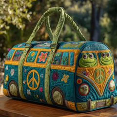 Icone™ DuffleBag: Levendige Hippie Stijl Multifunctionele Reis Duffel Tas