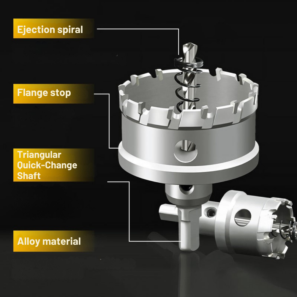 MetalDrill - Hardmetalen Tip Metalen Gat Boor Bit Snijder Set