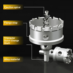MetalDrill - Hardmetalen Tip Metalen Gat Boor Bit Snijder Set