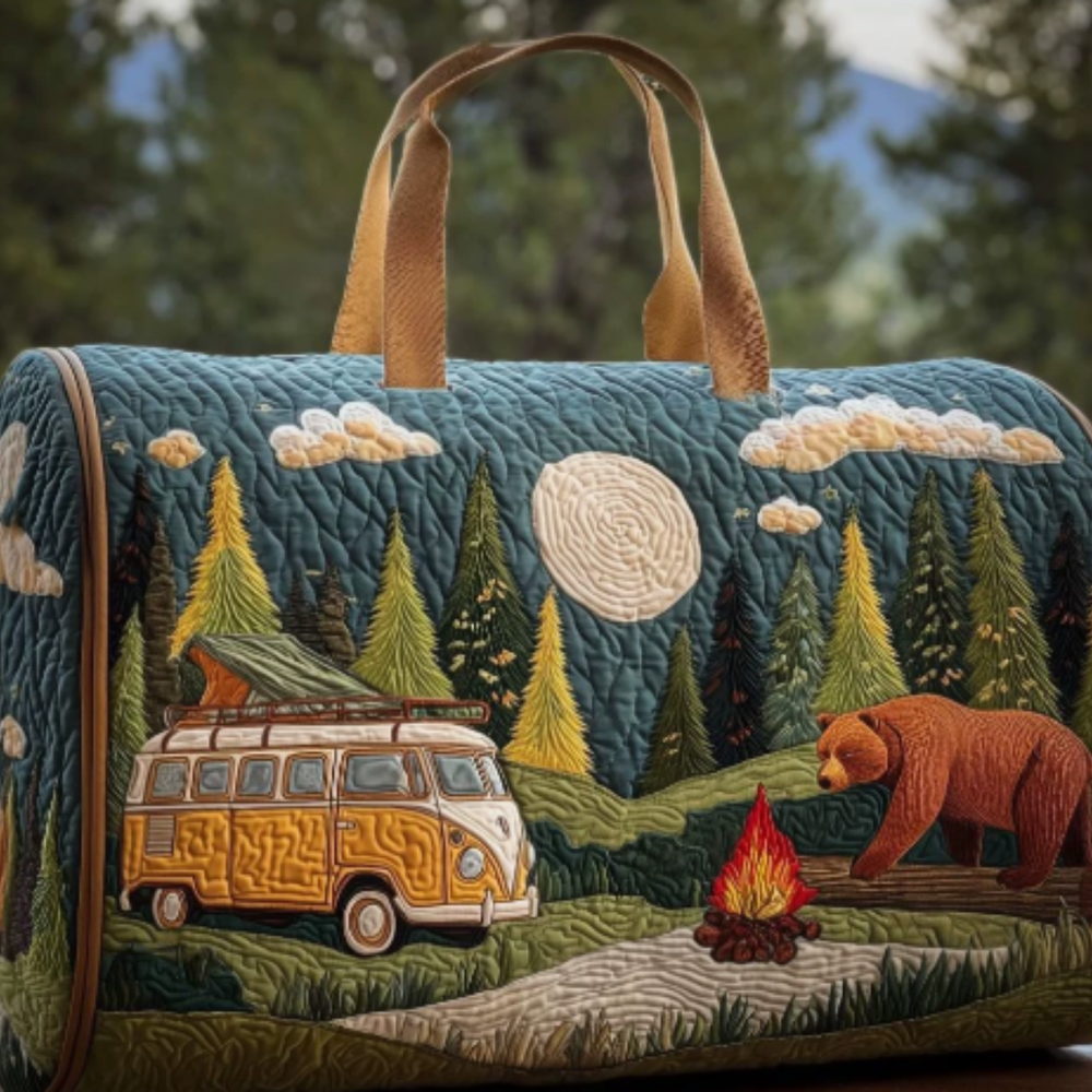 Icone™ DuffleBag: Levendige Hippie Stijl Multifunctionele Reis Duffel Tas