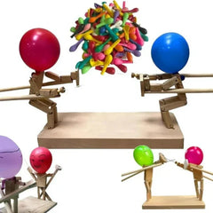 Kletshuts™ BalloonDuel: Houten Speelgoed Ballon Interactief Duel Spel Leuk Feest Spel
