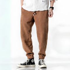 Icone™ StreetPants: Relaxte Pasvorm Corduroy Comfortabele Broek In Streetwearstijl