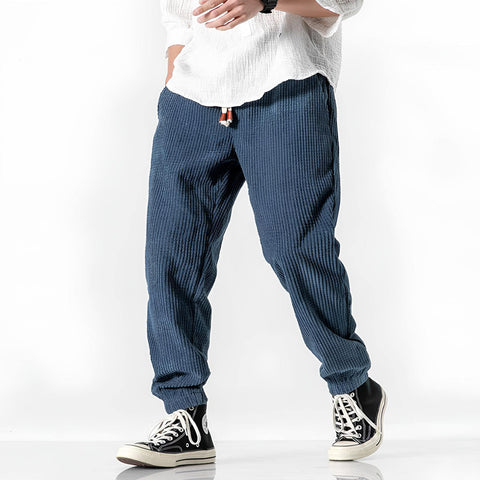 Icone™ StreetPants: Relaxte Pasvorm Corduroy Comfortabele Broek In Streetwearstijl
