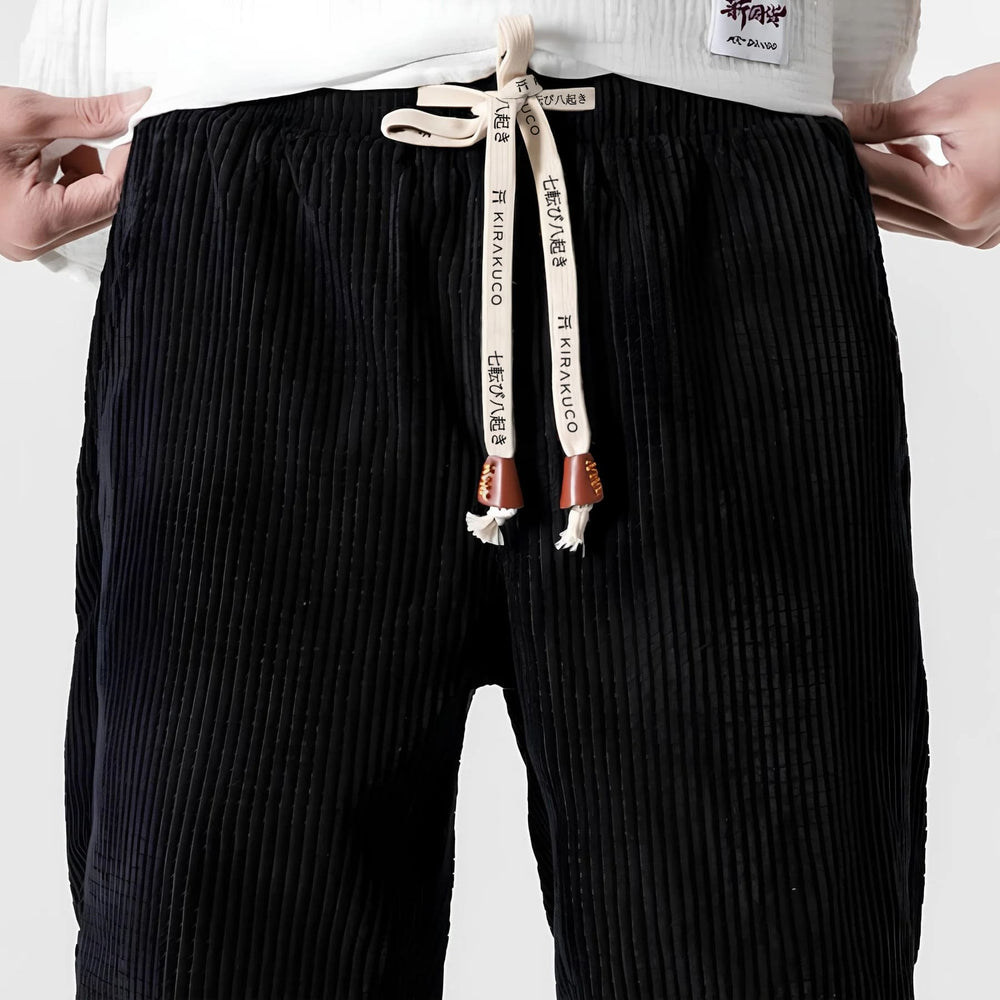 Icone™ StreetPants: Relaxte Pasvorm Corduroy Comfortabele Broek In Streetwearstijl
