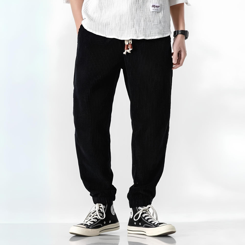 Icone™ StreetPants: Relaxte Pasvorm Corduroy Comfortabele Broek In Streetwearstijl