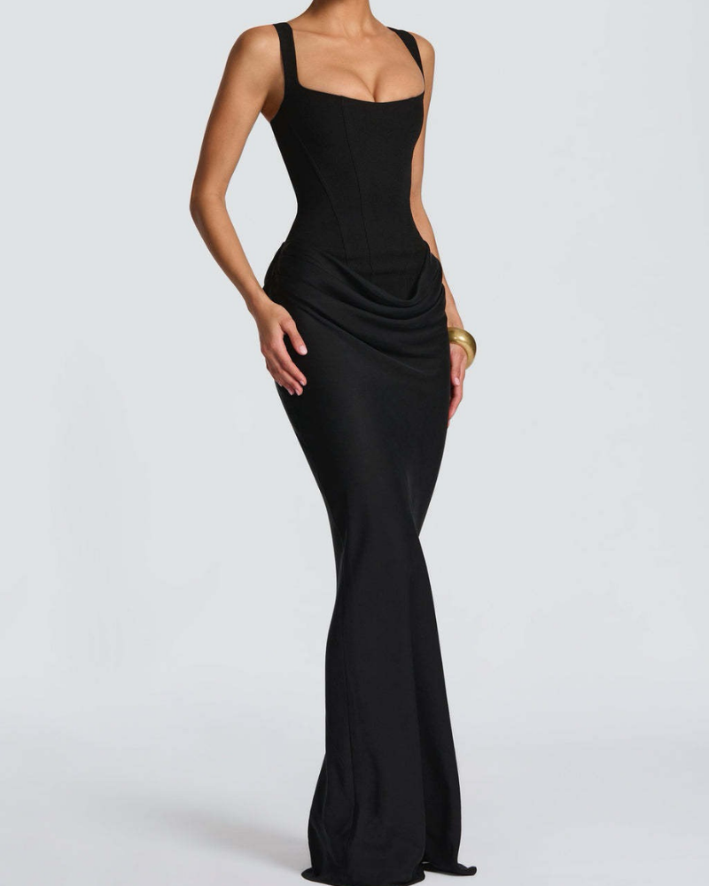 Icone™ LongGown: Sexy Elegante Klassieke Uurglas Pasvorm Lange Gown Jurk