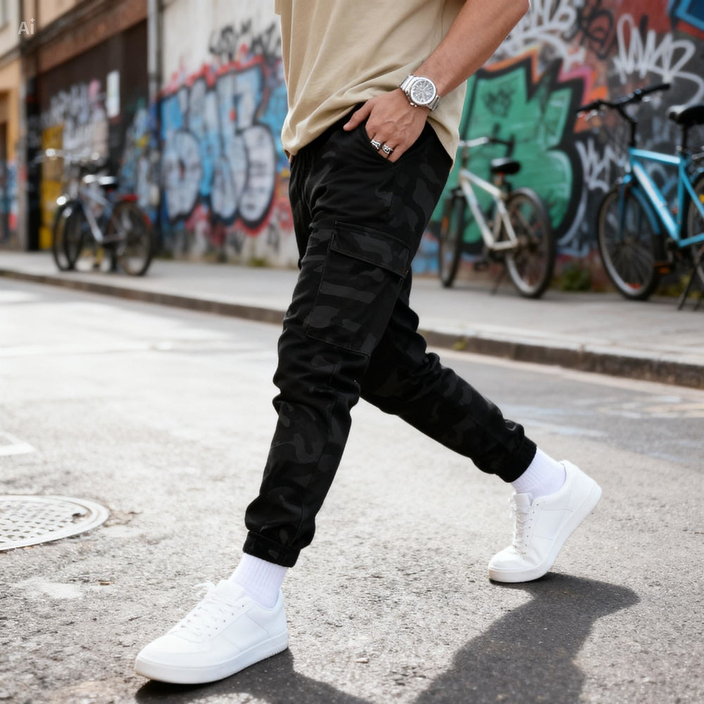 Icone™  CamouflagePants: Stijlvolle Toevallig Multi-Zak Camouflage Broek