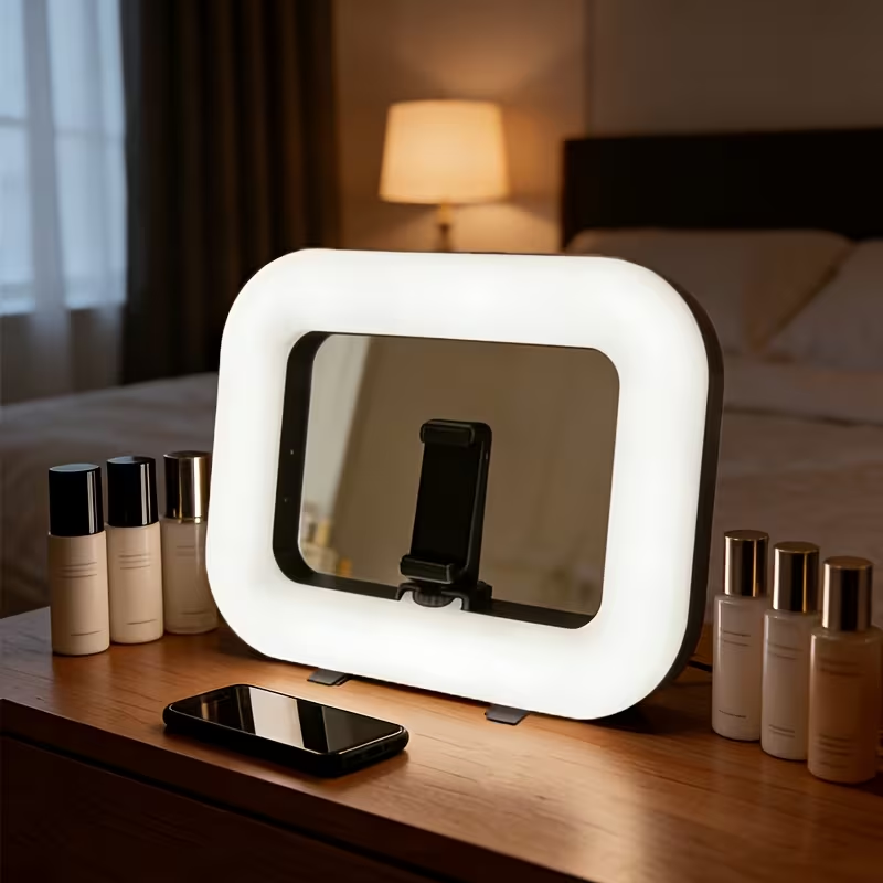 Ledsen™ StudioLight: Verstelbare Rechthoekige LED Studio Licht Met Telefoonhouder