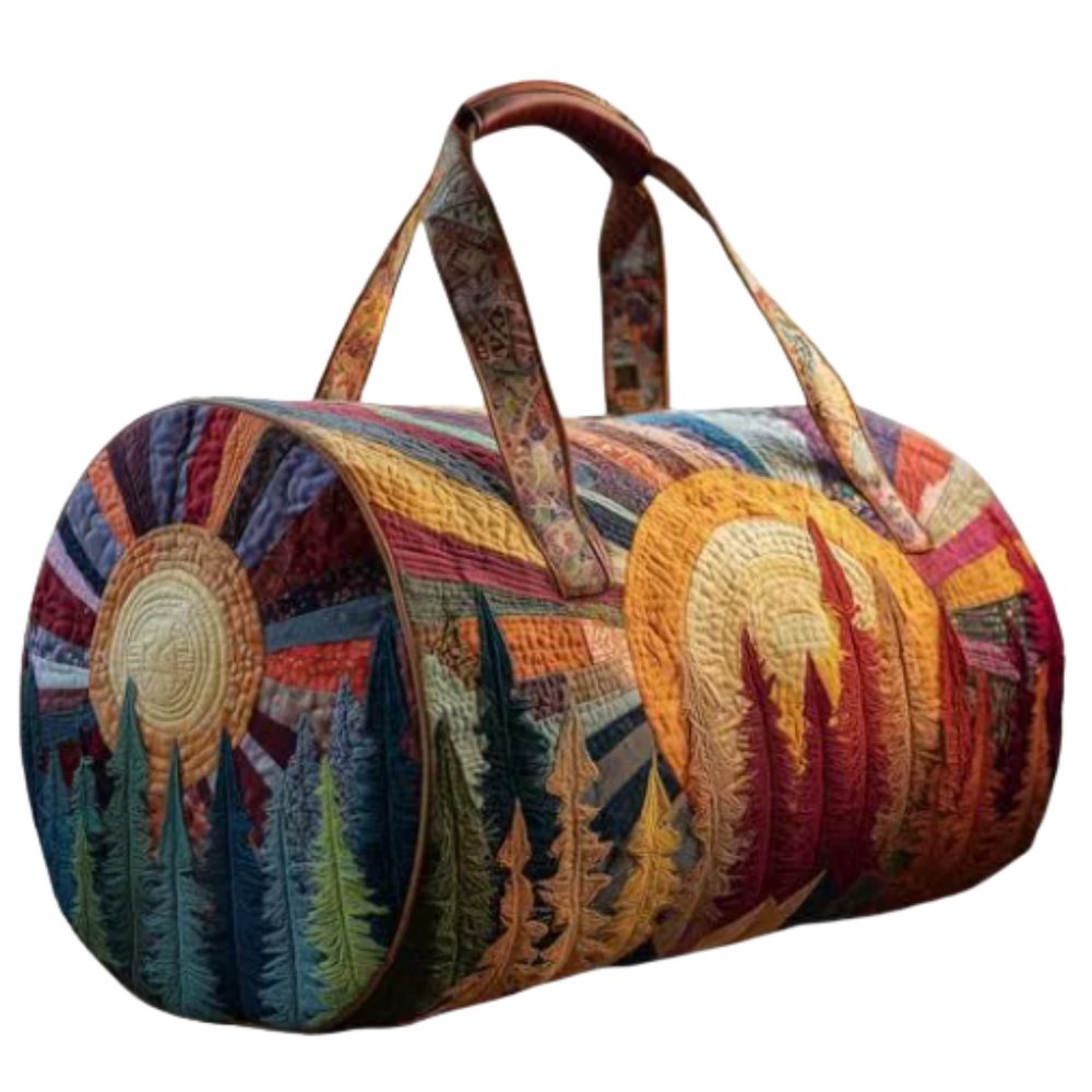 Icone™ DuffleBag: Levendige Hippie Stijl Multifunctionele Reis Duffel Tas