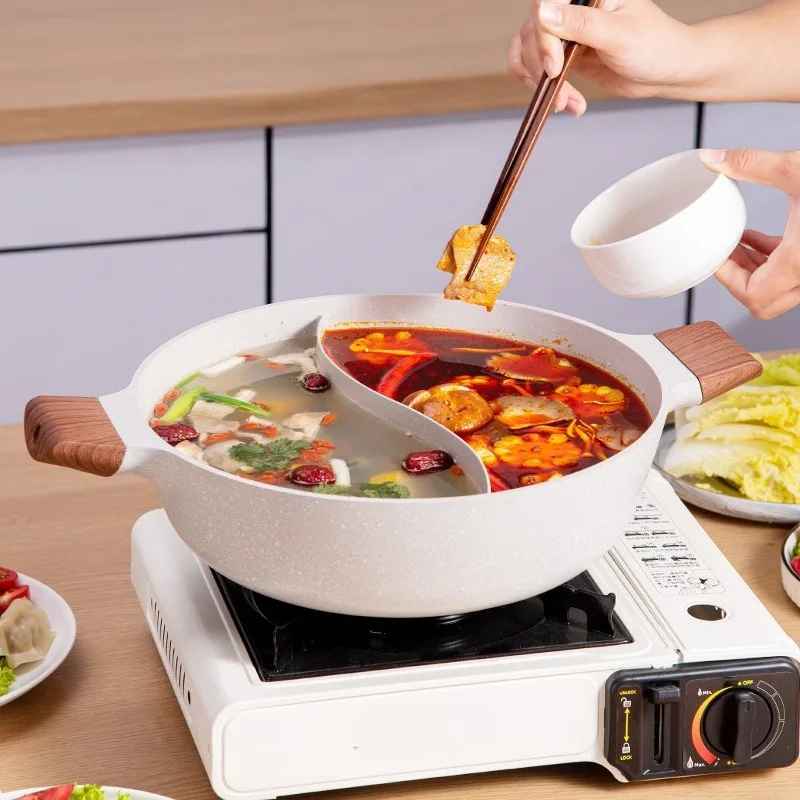 Globetrek° DualPot - Yin Yang Design Anti-aanbak Dubbele Kookpan