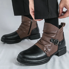 Happy™ CowboyBoots: Klassieke Britse Geïnspireerde Heren Hoge Topje Cowboylaarzen
