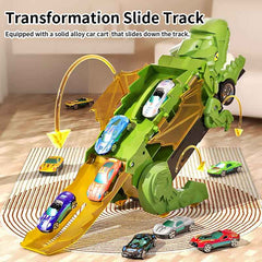 Kletshuts™ DinoPlayset: Dino Slikken Voertuig Spoor Auto Kinderen Spelen Set