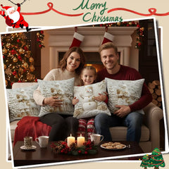 ChristmasCovers – Premie Elegant Wit Hoofdkussen Kerst Hoezen