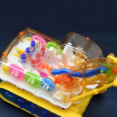 Kletshuts™ TransparentExcavator: Kinderkleurige LED Transparante Gear Elektrische Graafmachine Speelgoed