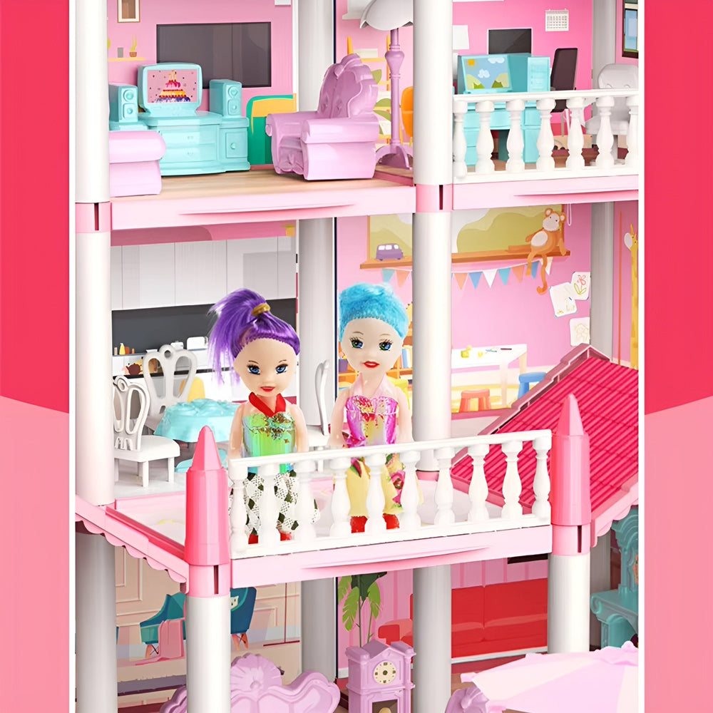 Kletshuts™ MiniMansion: Prinsessen Droom Kasteel DIY Poppenhuis Mini Landhuis Speelset