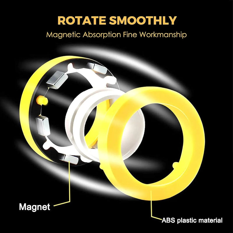 Kletshuts™ FidgetRing 1+1 GRATIS: Stressverlichtende Fidget Magnetische Spinner Ring Speelgoed