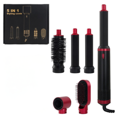 Rose® StylingBrush: 5-In-1 Verwisselbaar Haar Föhn En Styling Borstel