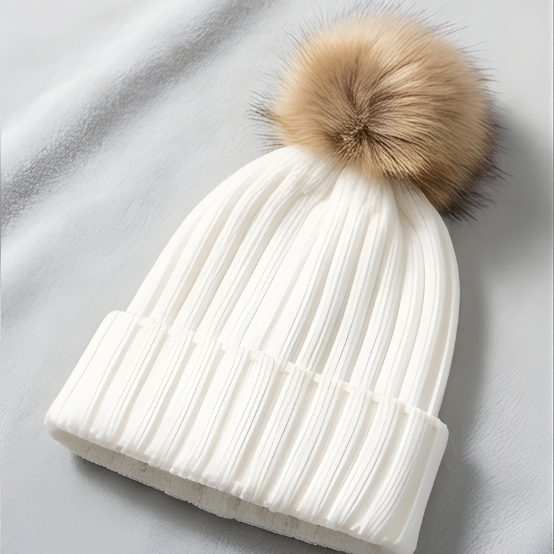 Icone™ CozyKnit 1+1 GRATIS: Ultra-Zachte Rekbare Gezellig Breisel Pom-Pom Muts
