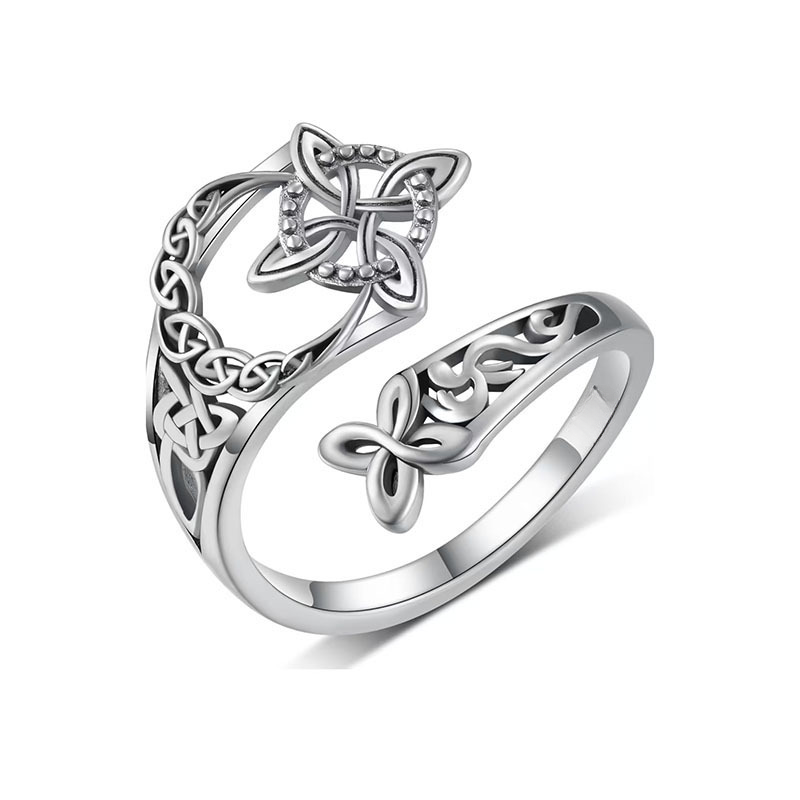 Jewelance™ KnotRing 1+1 GRATIS: Vintage-geïnspireerde Verstelbare Minimalistische Keltische Knoopring