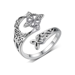 Jewelance™ KnotRing 1+1 GRATIS: Vintage-geïnspireerde Verstelbare Minimalistische Keltische Knoopring