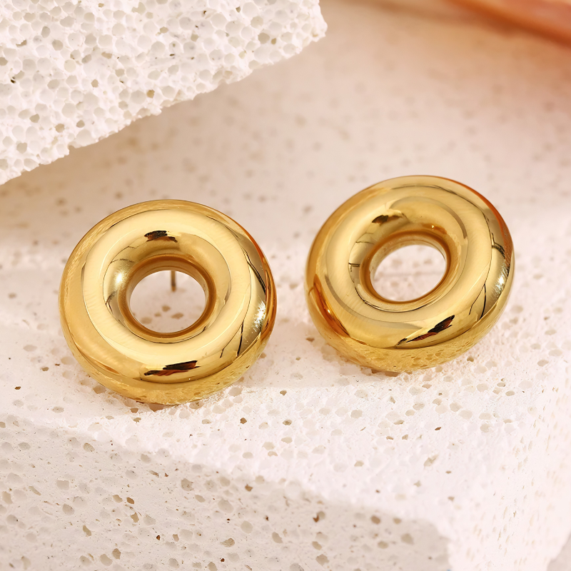 Jewelance™ RoundEarrings 1+1 GRATIS - Modern Minimalistische Elegante Ronde Oorbellen