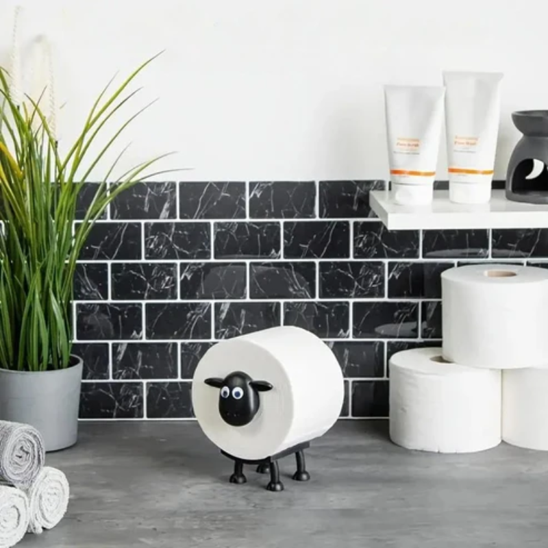 GlideHold® TissueHolder 1+1 GRATIS: Stijlvolle Badkamer Decoratieve Schapen Tissuehouder