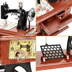 MusicalMachine: Antieke Vintage Naaimachine Muziekdoos