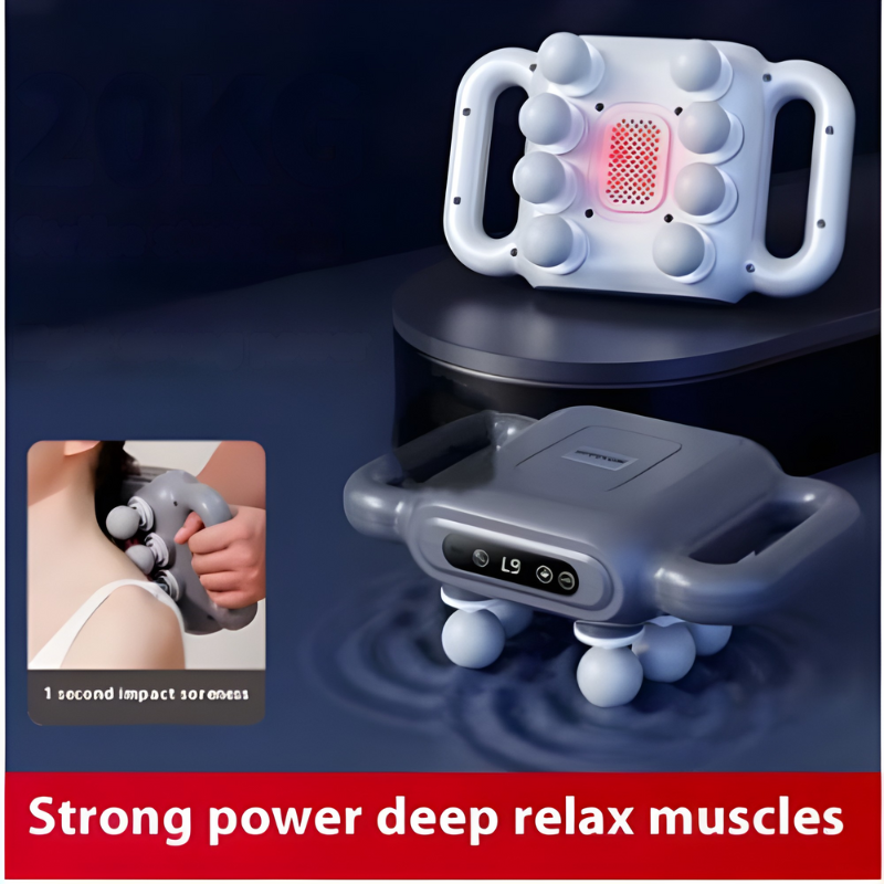 MuscleMassager: Multi Hoofd Percussie Diepe Weefsel Spier Massageapparaat