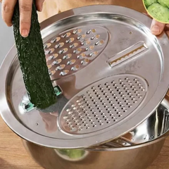 Globetrek° MultifunctionalStrainer: 3-In-1 Multifunctionele Keuken Gadget Snijder En Zeef