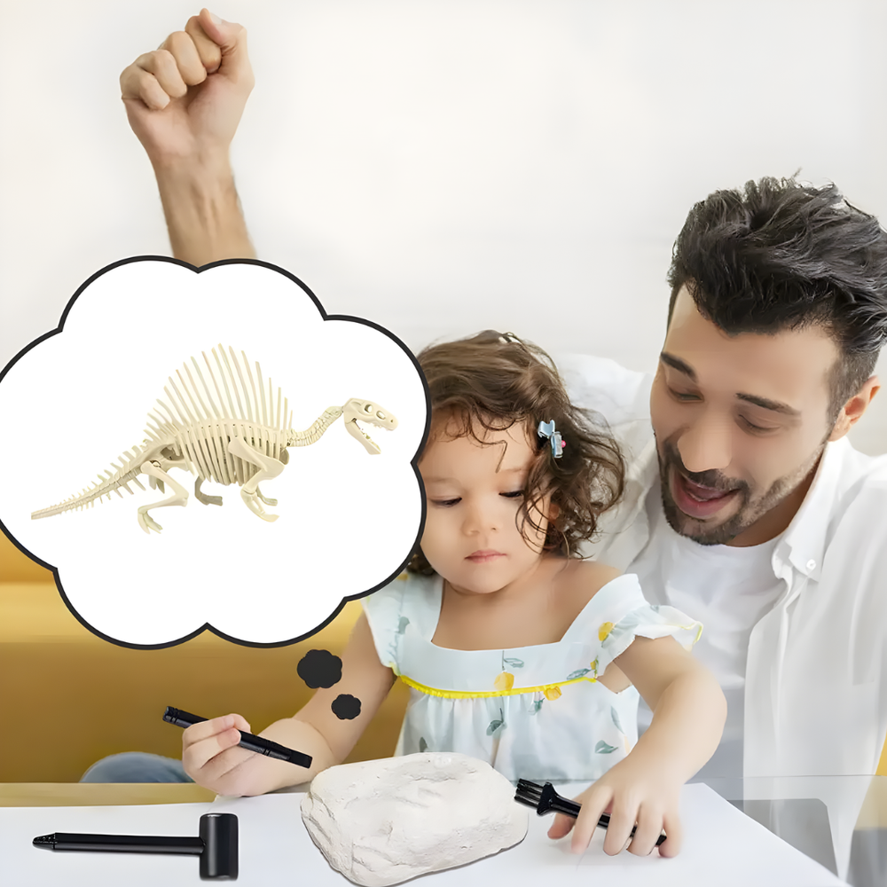 Kletshuts™ SkeletonDinosaur: Educatief Skelet Dinosaurus Fossiel Graaf Pakket