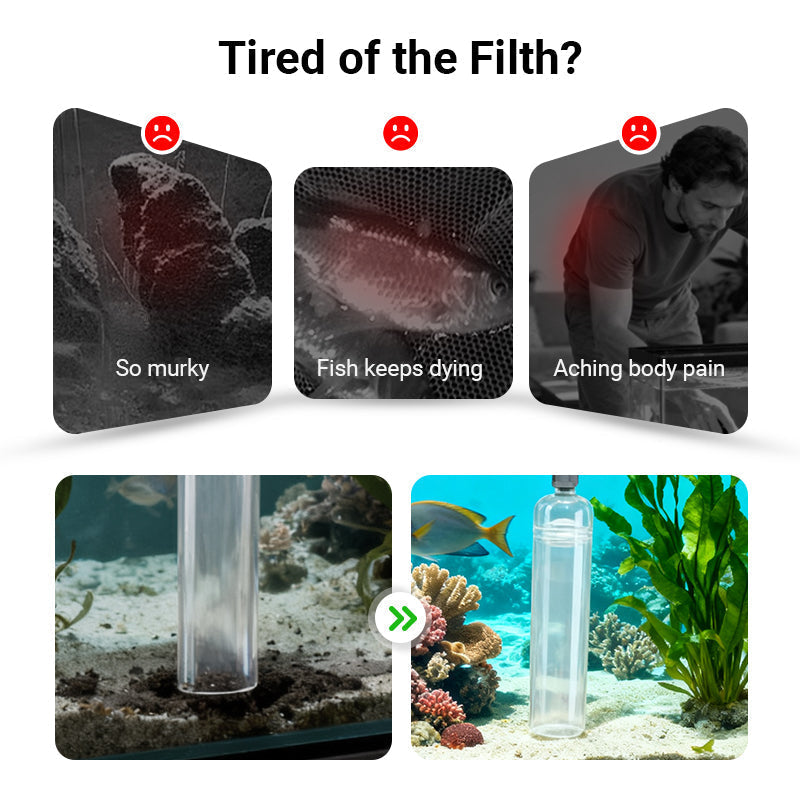 Cleaner Pro° AquariumVacuum: Eenvoudig Te Gebruiken Aquariumstofzuiger Voor Onderhoud