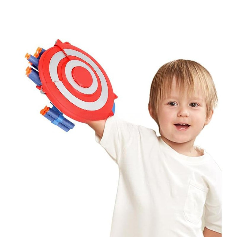 Kletshuts™ ShieldBlaster: Dart Schild Lanceerder Snel Vuur Pols Gemonteerd Blaster