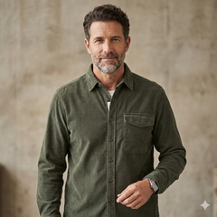 Icone™ CozyShirt: Middelgewicht Geborsteld Nut Zak Gezellig Shirt