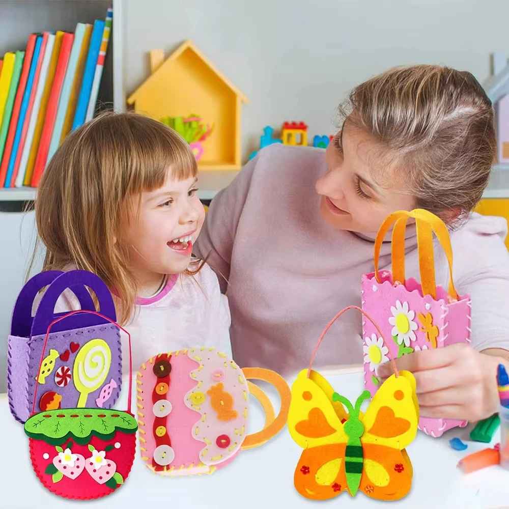 Kletshuts™ CreativeBag: Kids DIY Naaien En Knutselen Creatieve Tas Kit