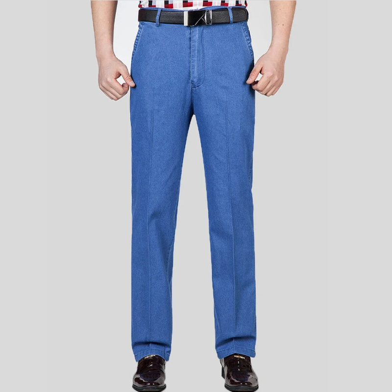 Icone™ RetroJeans: Heren Hoge Taille Toevallig Retro Jeans