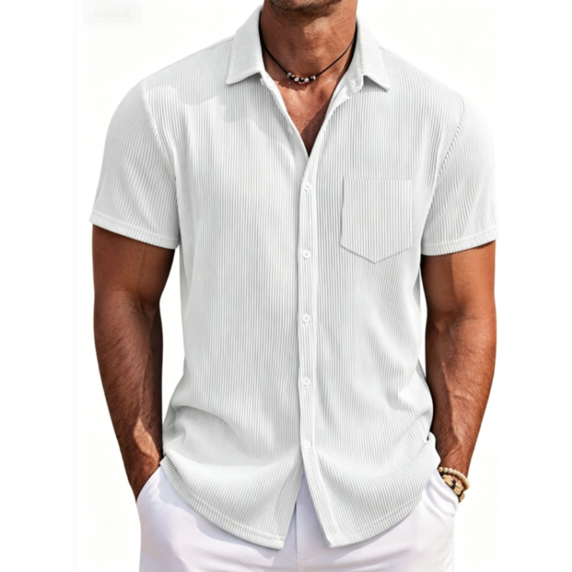 Icone™ StreetwearShirt: Comfortabel Stijlvol Heren Korte Mouw Casual Streetwear Shirt