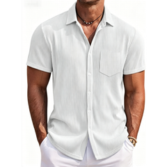 Icone™ StreetwearShirt: Comfortabel Stijlvol Heren Korte Mouw Casual Streetwear Shirt
