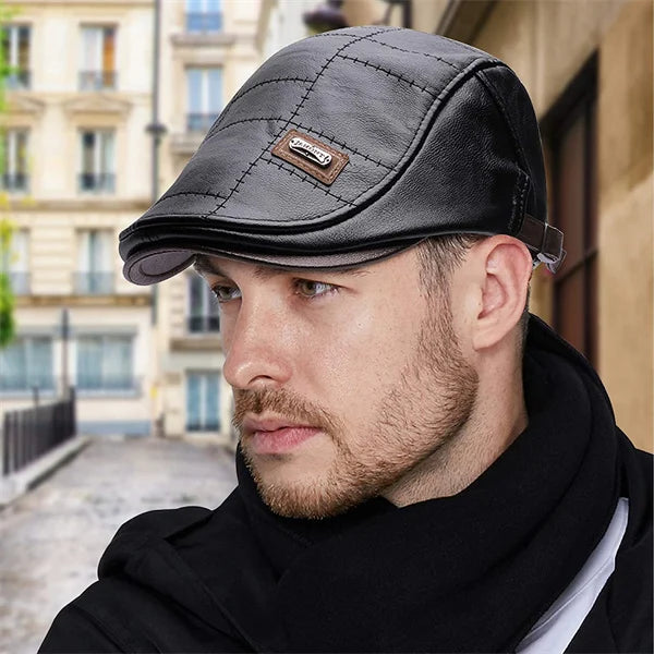 Icone™ EliteHat - Trendy Leren Baret Van Hoge Kwaliteit