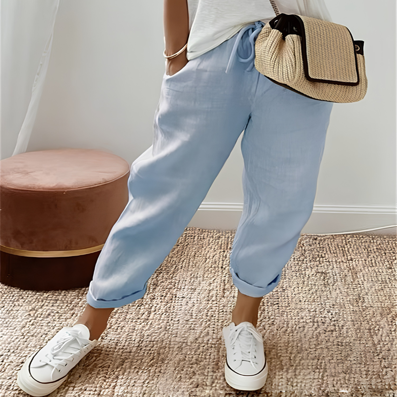 Icone™ DrawstringPants: Dames Elegante Zomer Toevallig Trekkoordbroek
